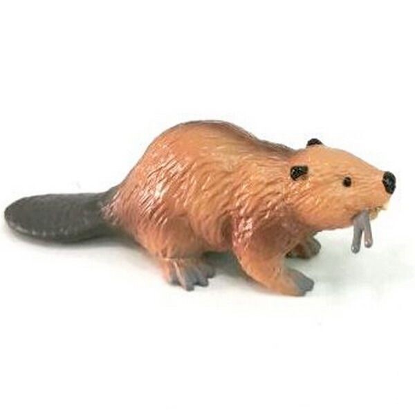A - Figurka Bobr s větvičkou 10,5 cm