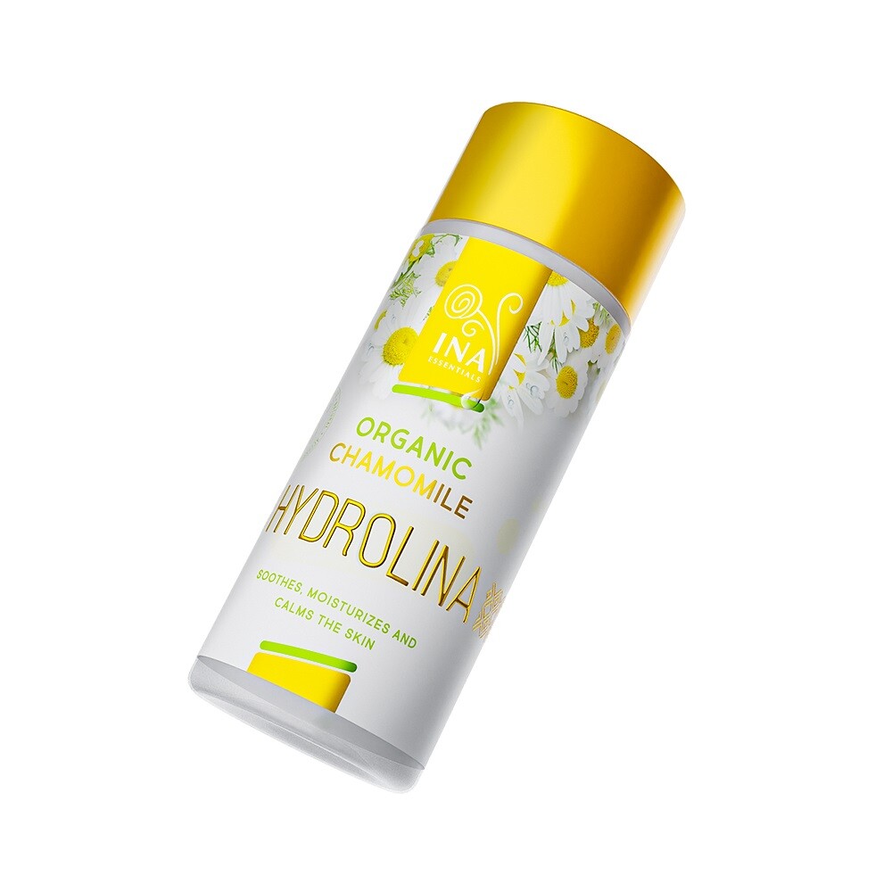 INA ESSENTIALS Organická Heřmánková voda - Hydrolina na Ekzémy a Podrážděnou pokožku 150 ml
