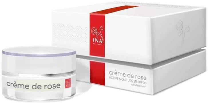 INA ESSENTIALS Crème de rose - Hydratační krém s SPF30  50 ml