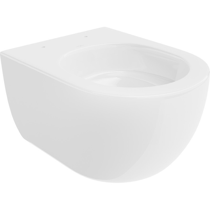 MEXEN Carmen Závěsná WC mísa Rimless Tornado, bílá lesk 3388XX00T