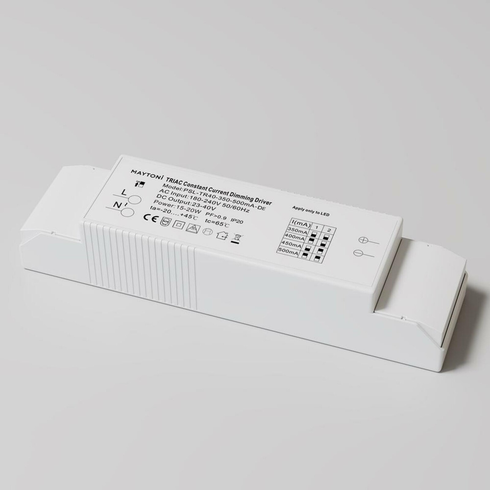 MAYTONI LED driver TRIAC 20W IP20 PSL-TR40-350-500mA-DE