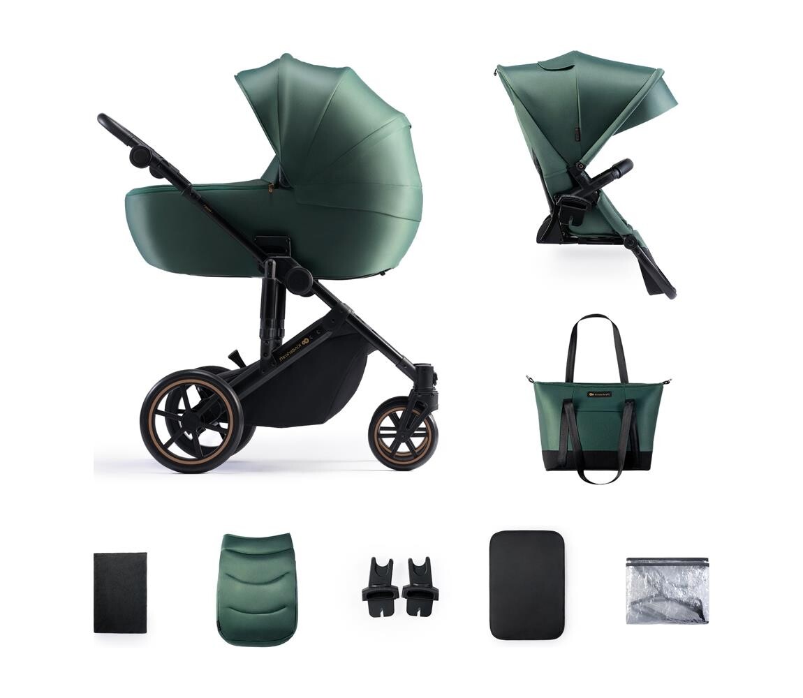 Kinderkraft KINDERKRAFT - Kombinovaný kočárek 2v1 PRIME 2 zelená