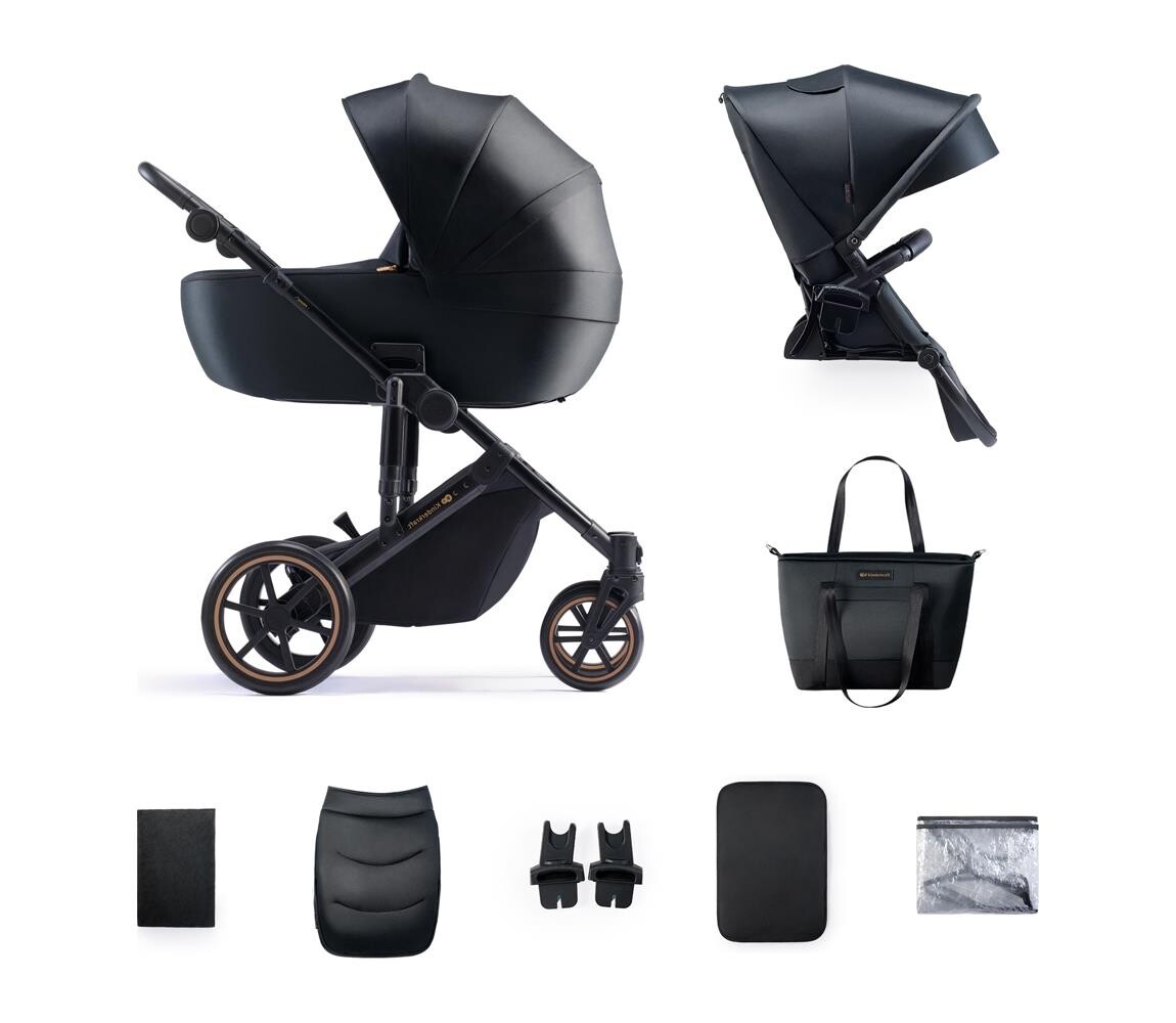 Kinderkraft KINDERKRAFT - Kombinovaný kočárek 2v1 PRIME 2 černá