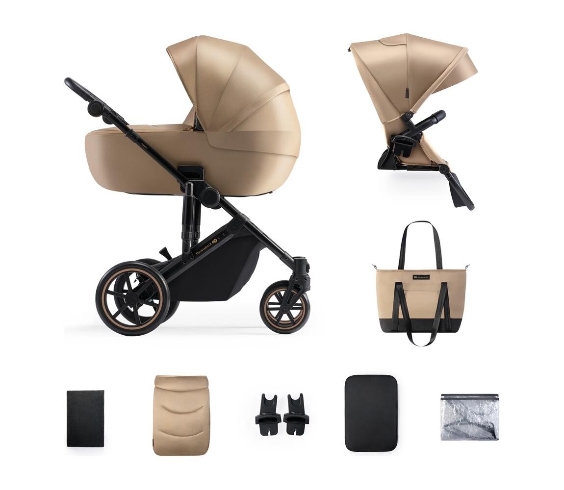 Kinderkraft KINDERKRAFT - Kombinovaný kočárek 2v1 PRIME 2 béžová