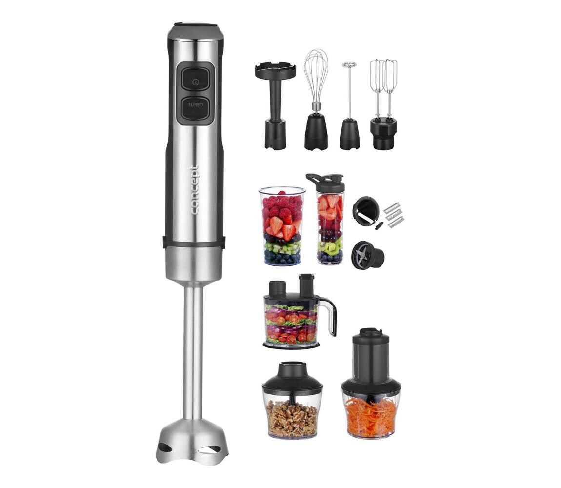 Concept Concept TM5500 - Tyčový mixér s příslušenstvím 1500W/230V černá/nerez