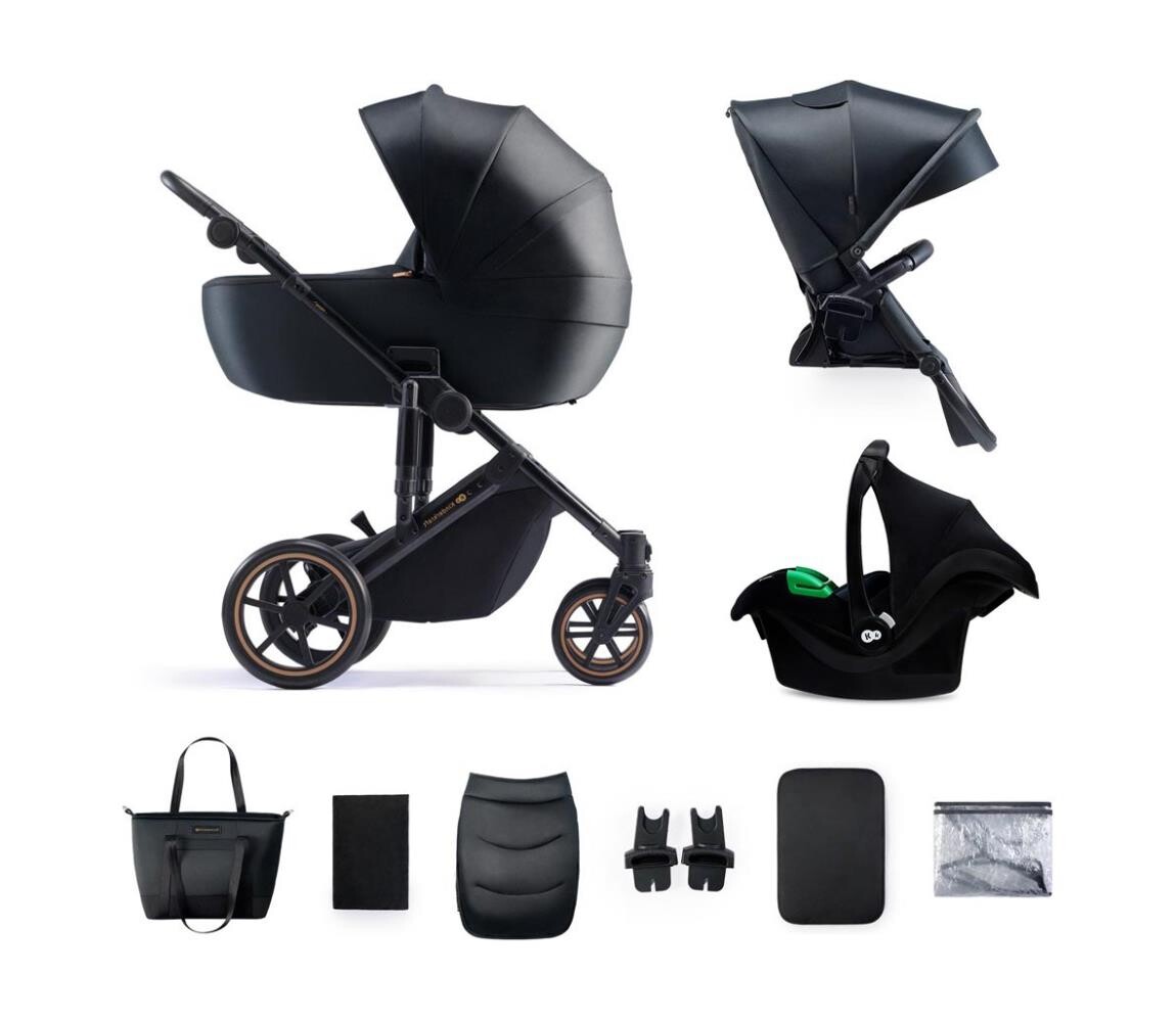 Kinderkraft KINDERKRAFT SELECT - Kombinovaný kočárek 3v1 PRIME 2 Premium Venezian black
