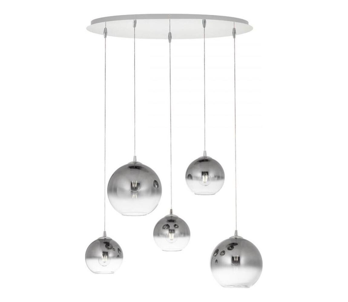 Redo Redo 01-2079 - Lustr na lanku BOWL 5xE27/42W/230V kouřová