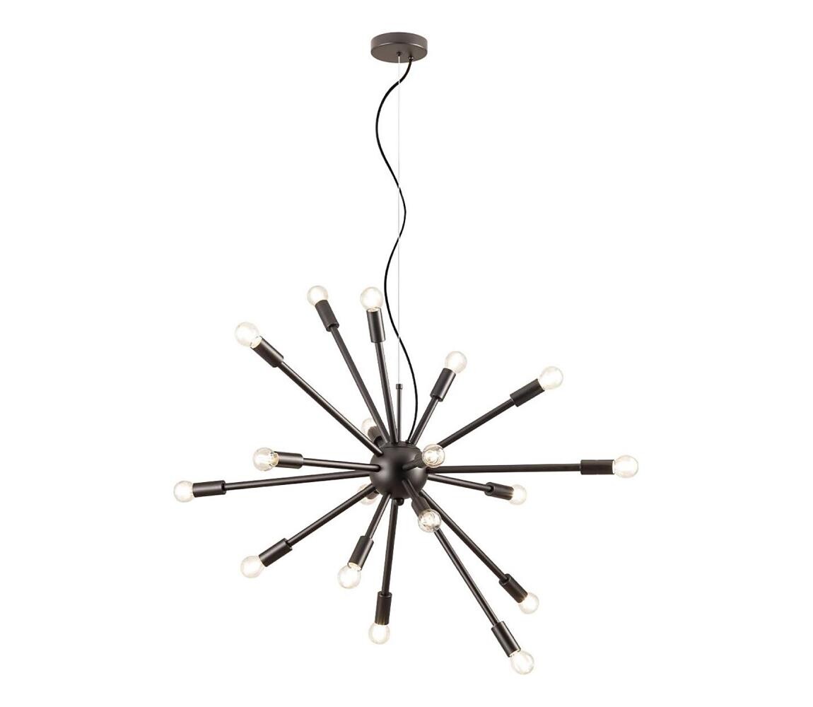 Redo Redo 01-2936 - Lustr na lanku STELLAR 18xE14/25W/230V černá