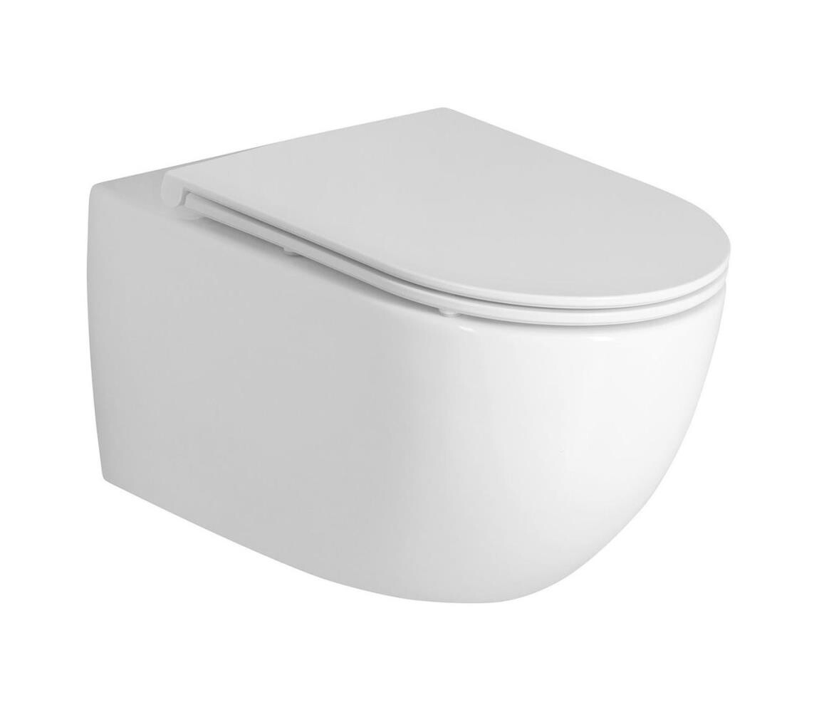 Bruckner Bruckner - Závěsné WC Vortex Rimless FULDA keramika/bílá