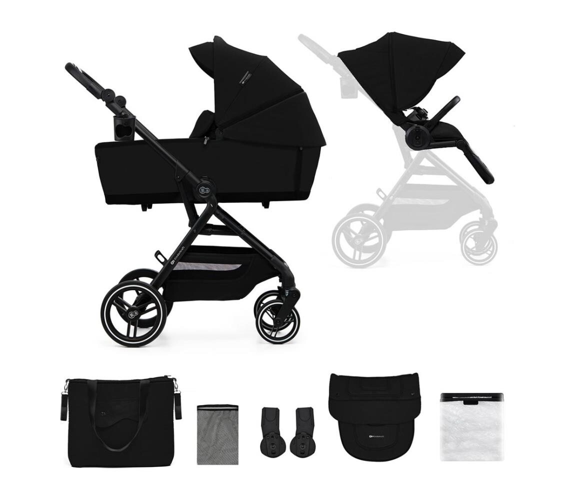 Kinderkraft KINDERKRAFT SELECT - Kombinovaný kočárek 2v1 YOXI Pure black