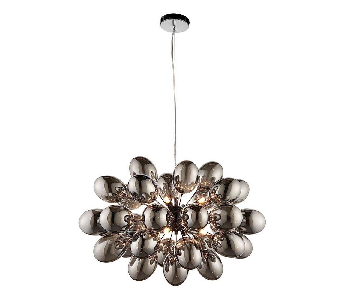 Endon Endon 80124 - Lustr na lanku INFINITY 8xG9/28W/230V černá/kouřová