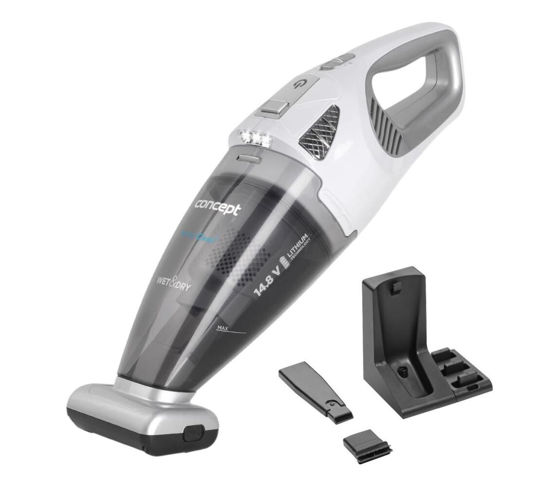 Concept Concept VP4370 - Ruční vysavač WET & DRY PERFECT CLEAN 90W/14,8V 2200 mAh bílá