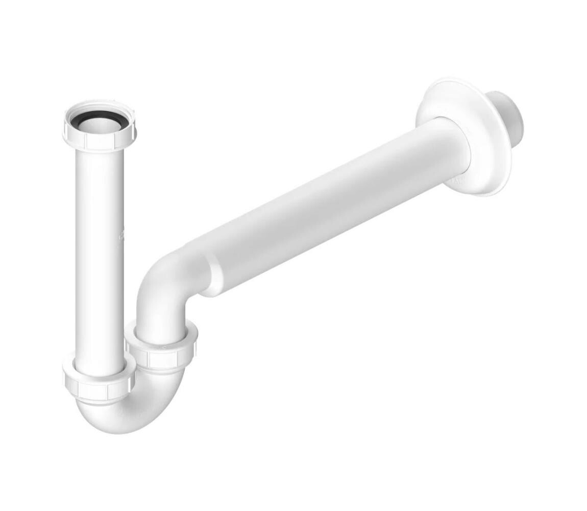 Bruckner Bruckner - Umyvadlový/bidetový sifon nízky DN40 bílá