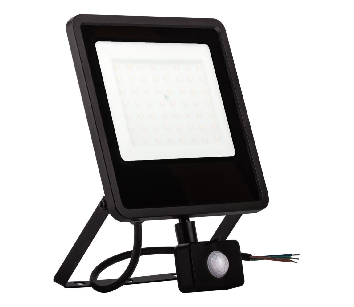 LED Venkovní reflektor se senzorem LED/20W/230V 4000K IP65 černá