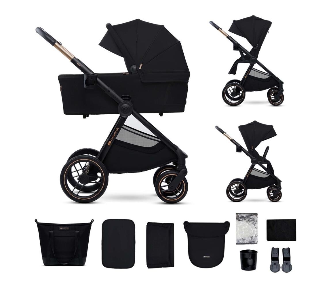 Kinderkraft KINDERKRAFT - Kombinovaný kočárek 2v1 NEA 2 Midnight black