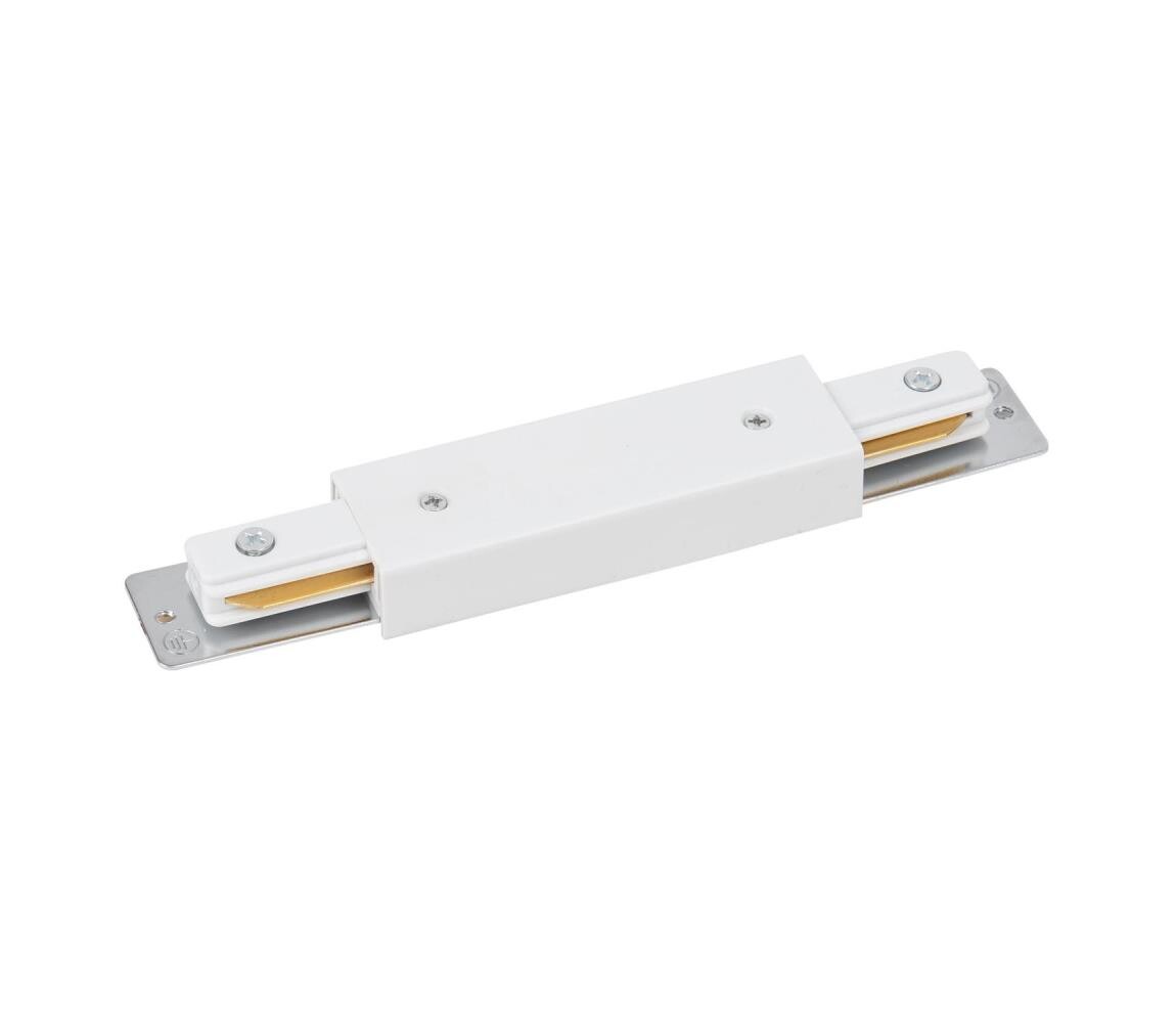 Koncovka lištového systému s napájecím připojením 1-fázová TRACER přímá bílá