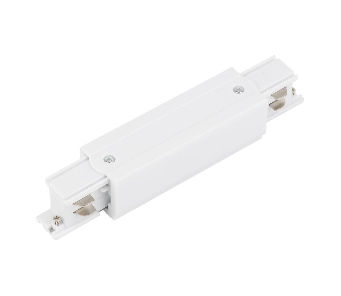 Koncovka lištového systému s napájecím připojením 3-fázová TRACER přímá bílá