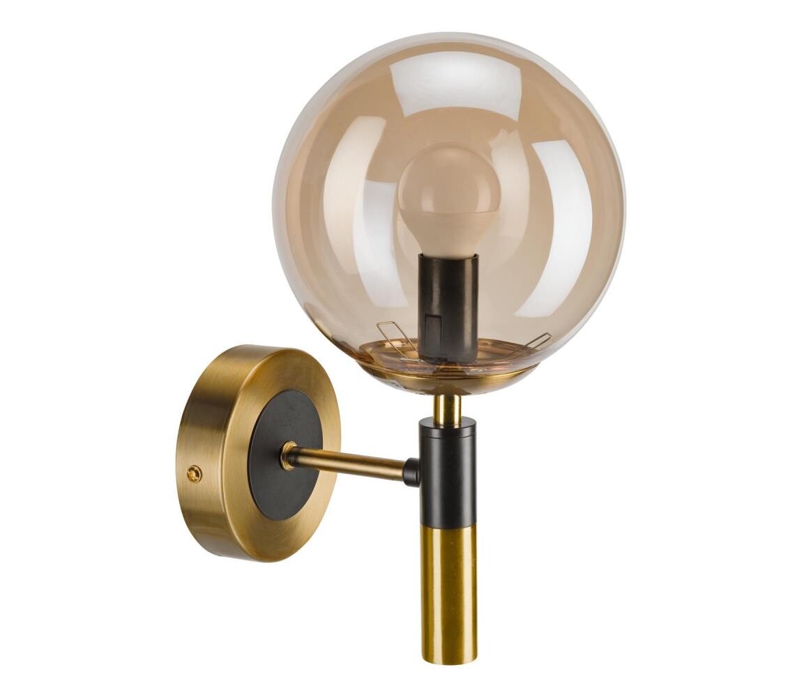 Nástěnné svítidlo ROLLO 1xE14/5W/230V zlatá/kouřová béžová