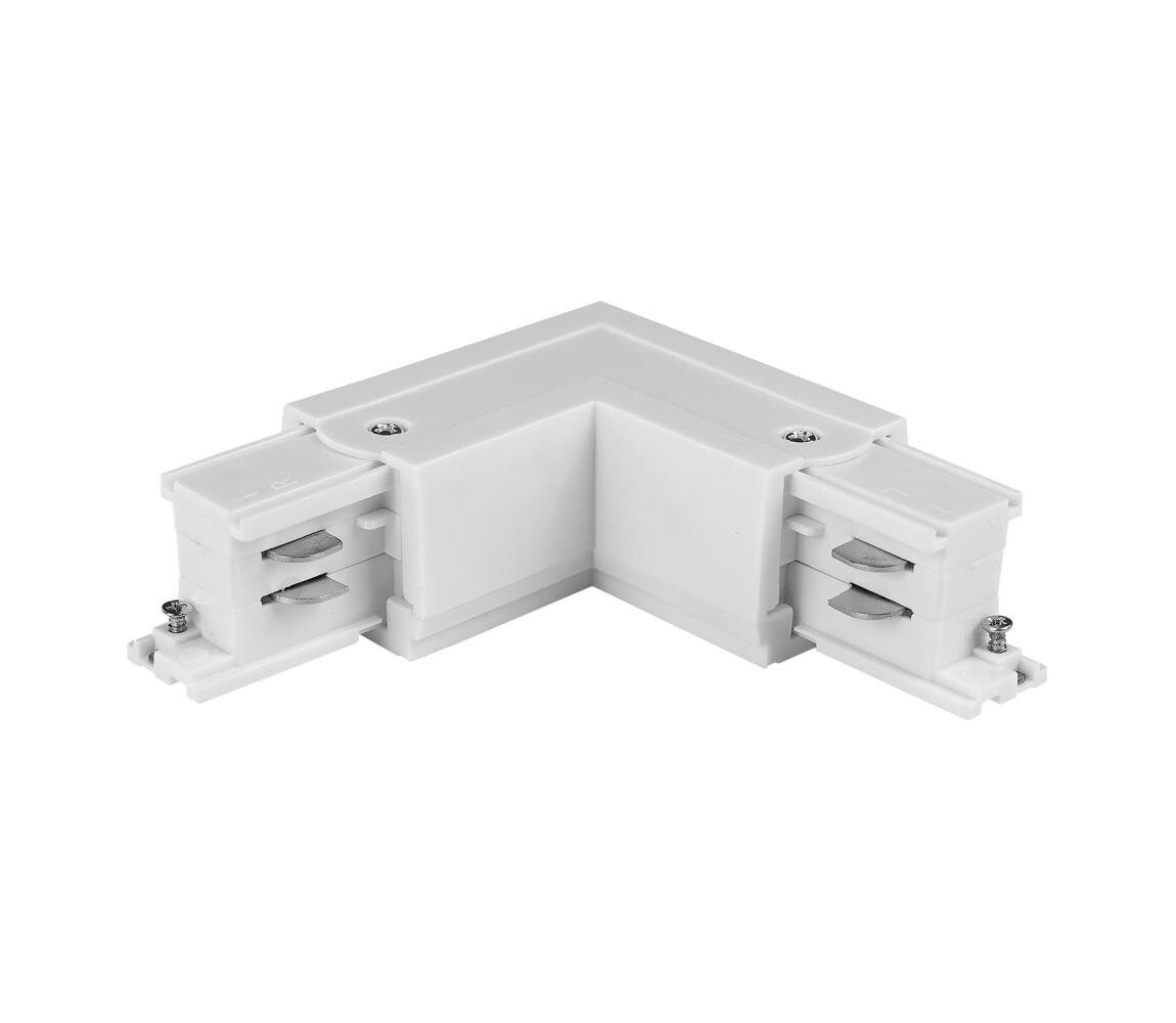 Koncovka lištového systému 3-fázová TRACER úhlová bílá