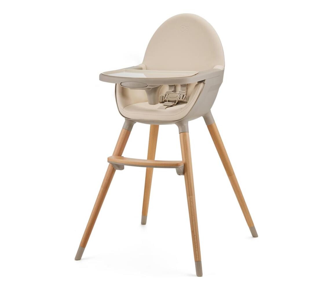 Kinderkraft KINDERKRAFT - Dětská jídelní židle FINI2 buk/béžová