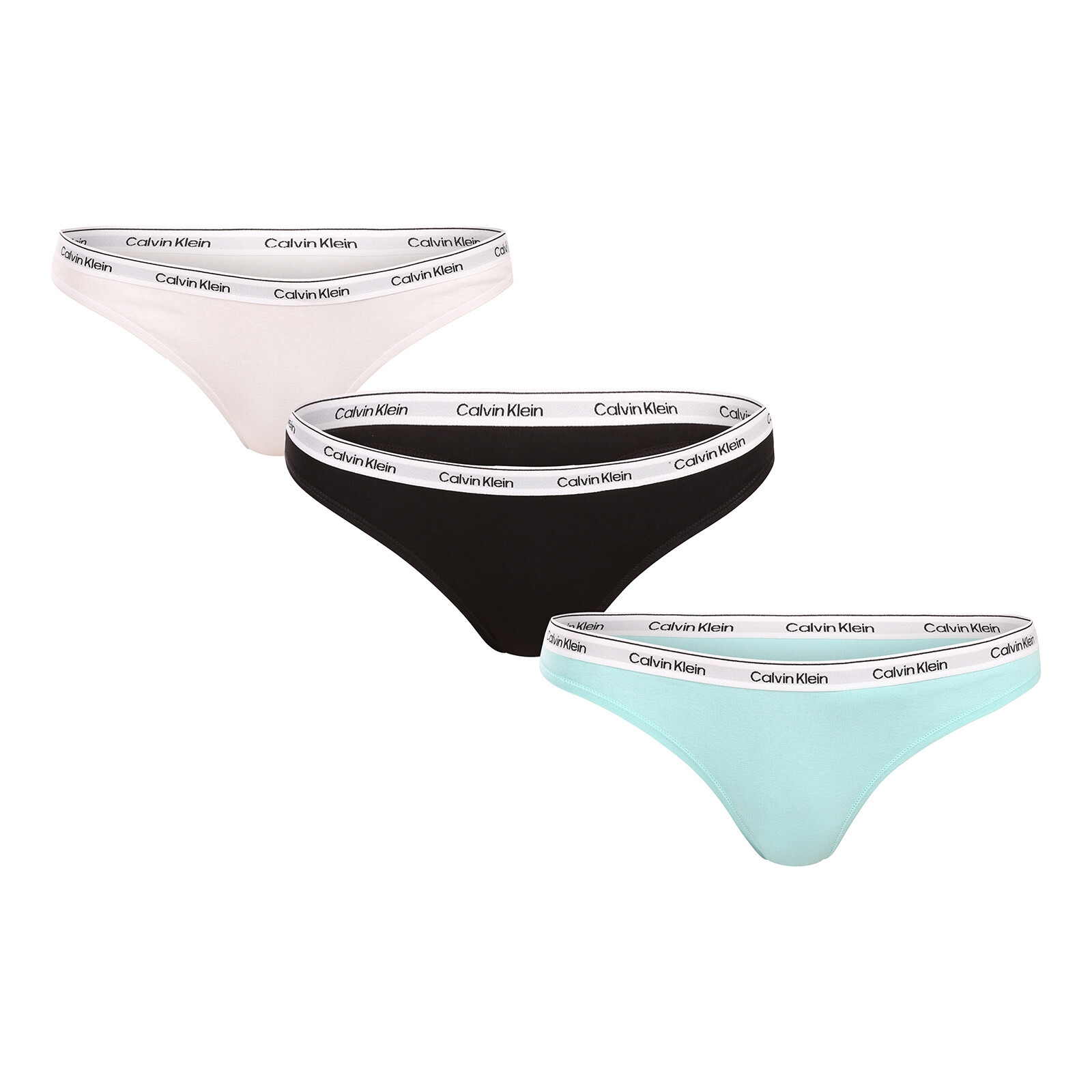 3PACK dámská tanga Calvin Klein vícebarevná (QD5209E-WAC) L