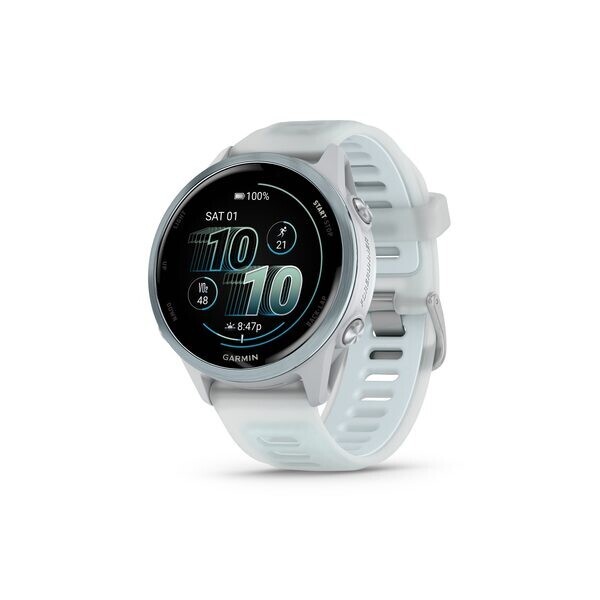 Garmin Forerunner® 570 - 42mm Cloud Blue hliníková luneta, poloprůhledný řemínek Whitestone/Cloud Blue 010-02970-01