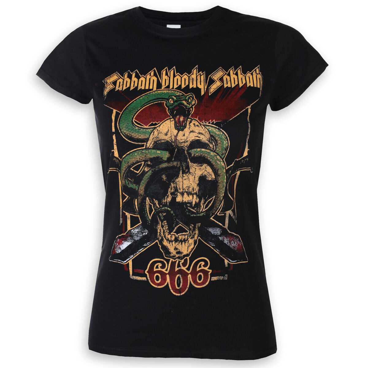 Tričko metal dámské Black Sabbath - Bloody Sabbath 666 - ROCK OFF - BSTS32LB S