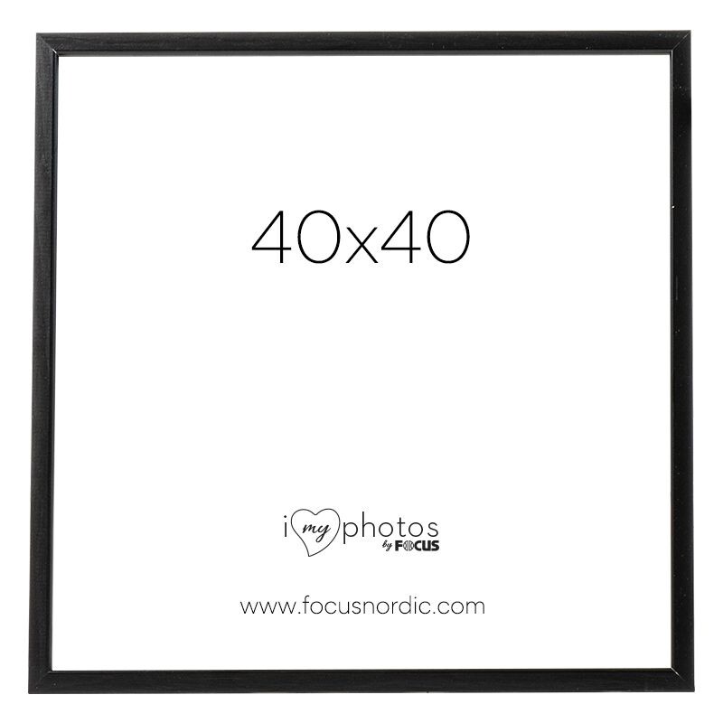 FOCUS ROCK  rám 40X40 dřevo, černý