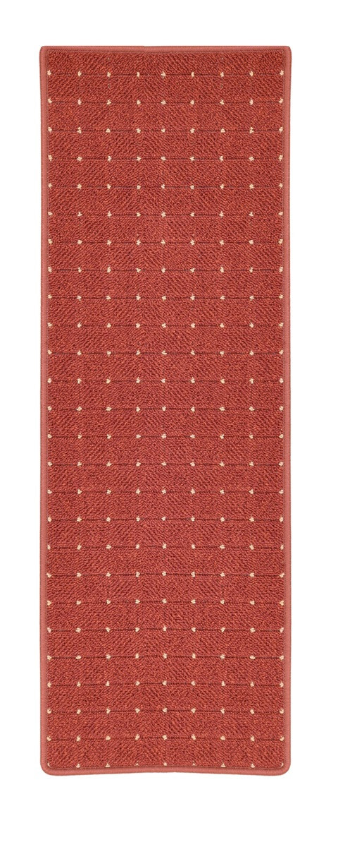 AKCE: 300x100 cm Běhoun na míru Udinese terra - obšitý ze všech stran, šíře, oranžová, filc, chodba / předsíň, Condor Carpets