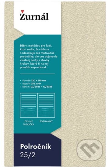 Polročník 25/2 - diár na 2.polrok 2025 - Žurnál