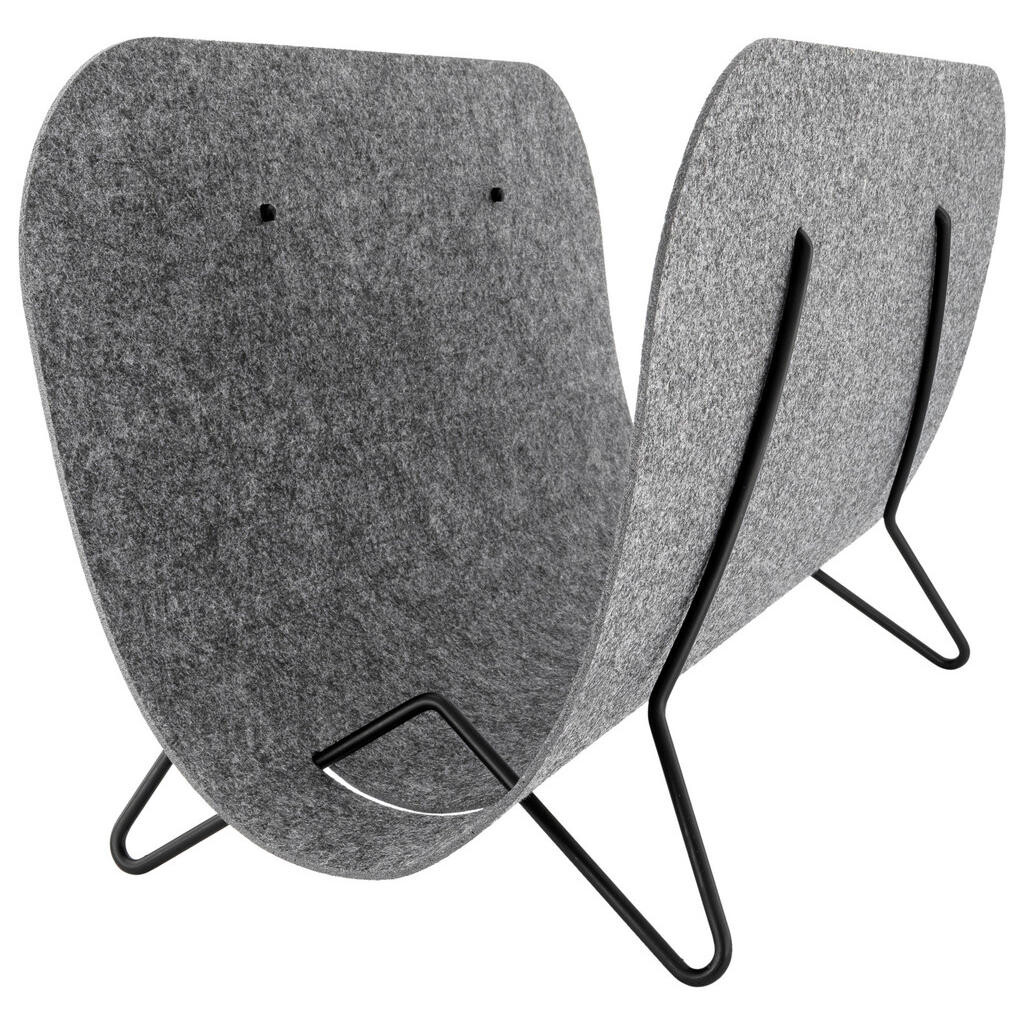 XXXL STOJAN NA NOVINY, šedá, černá