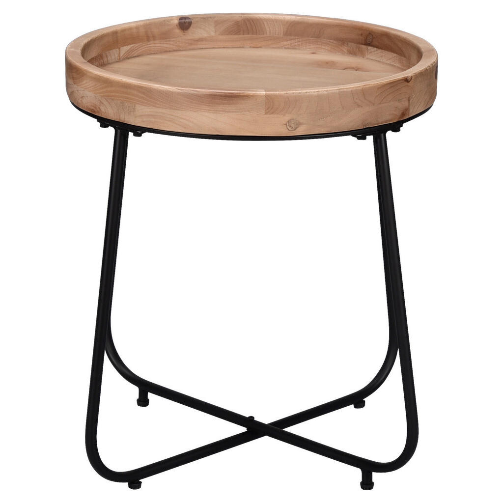 XXXL ODKLÁDACÍ STOLEK, jedle, černá, barvy jedlového dřeva