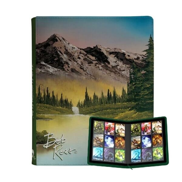 Album na karty UltraPro 9-Pocket Zippered Pro-Binder - Bob Ross Mountain Retreat