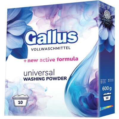 Gallus prací prášek Universal, 10 dávek, 600 g