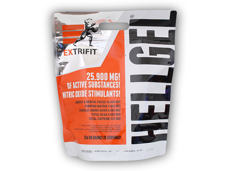 Extrifit HELLGEL Nitric Oxide 25 x 80g Varianta: jablko