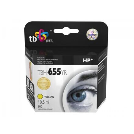Ink. kazeta TB kompatibilní s HP 655, Yellow, ref. TBH-655YR