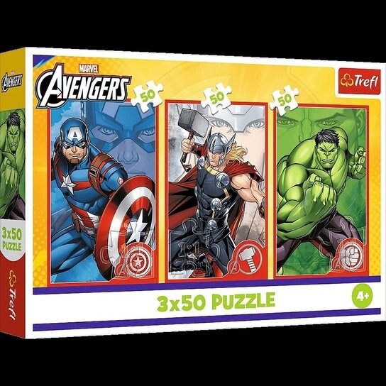 Puzzle Marvel Avengers Tvůj hrdina 3x50 dílků