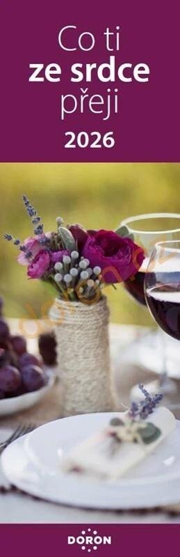 Kalendář záložkový 2026 - Co ti ze srdce přeji