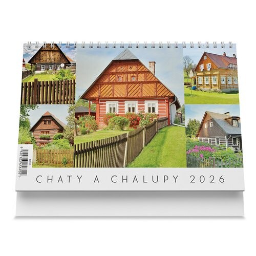 Chaty a chalupy 2026 - stolní kalendář