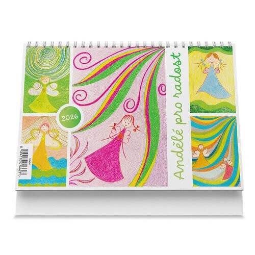 Andělé pro radost 2026 - stolní kalendář