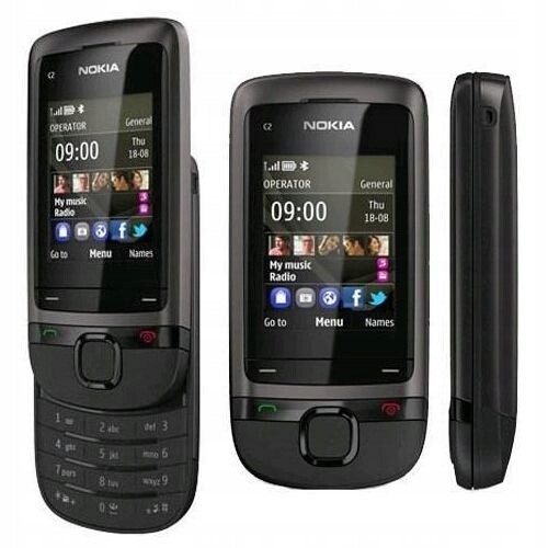 Nová Nokia C2-05 Komplet Sada Bonus 3 Barvy Roztahovatelná