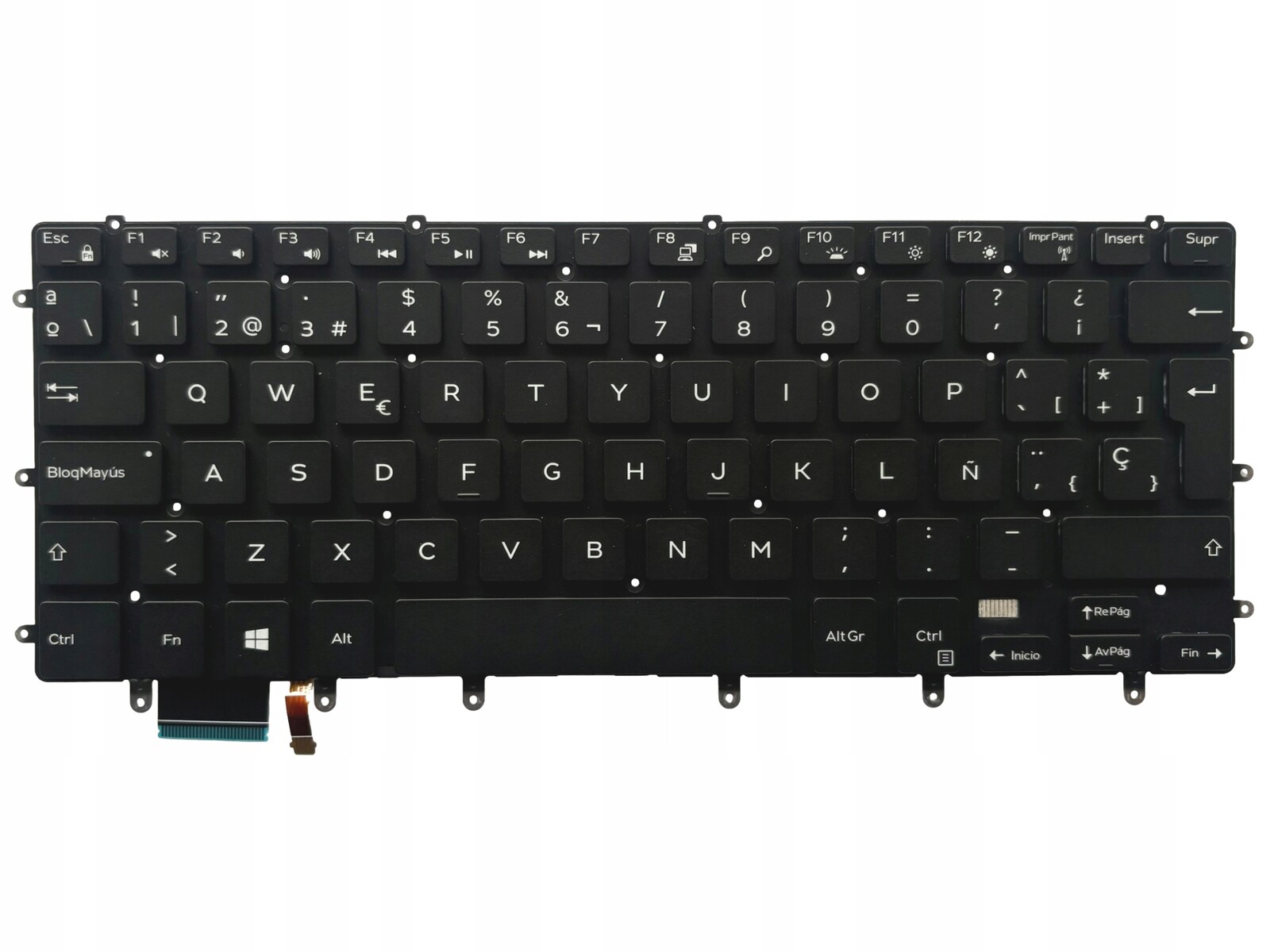 Klávesnice Dell Xps 15 9550 9560 5510 5520 7558 7568 7579 Led Originál Es