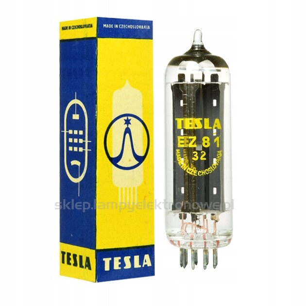 EZ81 6CA4 Tesla Nos usměrňovací duodioda