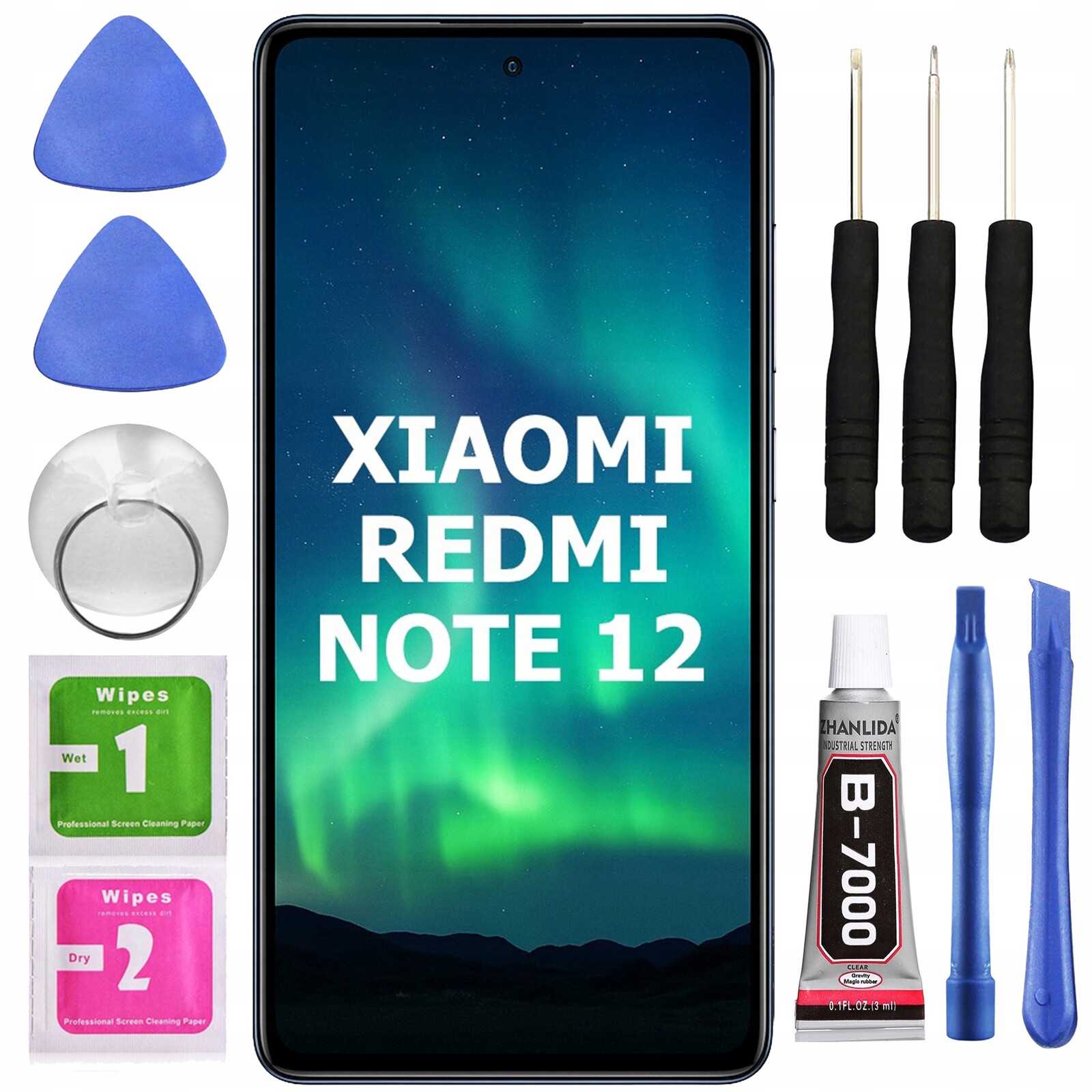 Displej Pro Xiaomi Redmi Note 12 5G Rámeček Opravná Sada Návod