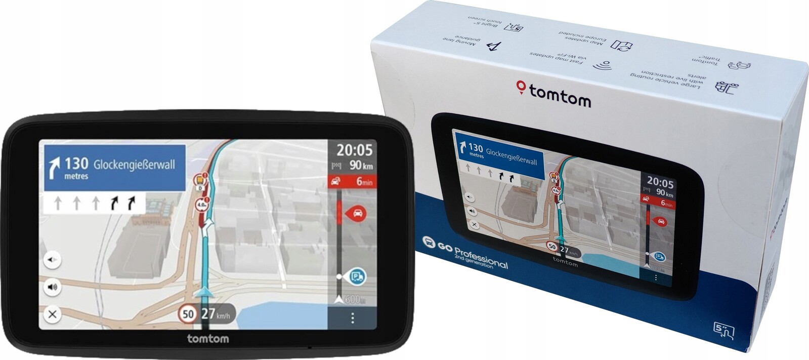 Tomtom Go Professional 2nd Gen 5'' Automobilová navigace Tir/bus Adr Un