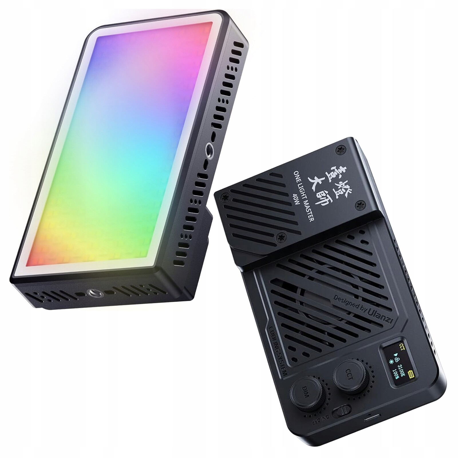 Led lampa Ulanzi LM-P40 Rgb 5000mAh 40W Video pro fotoaparát chytrého telefonu a kamery