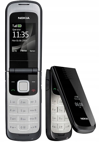 Nová Nokia 2720 Fold 2 Barvy Černá Vínová Akce S Klopou