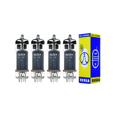 Elektronová lampa PL509 40KG6 pentoda výkonu Tesla 4 ks vybraný čtverec