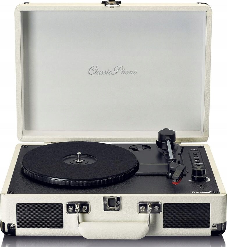 Gramofon Kufr Lenco TT-115CR Retro Aux Dřevo Aux Bluetooth Rec Usb