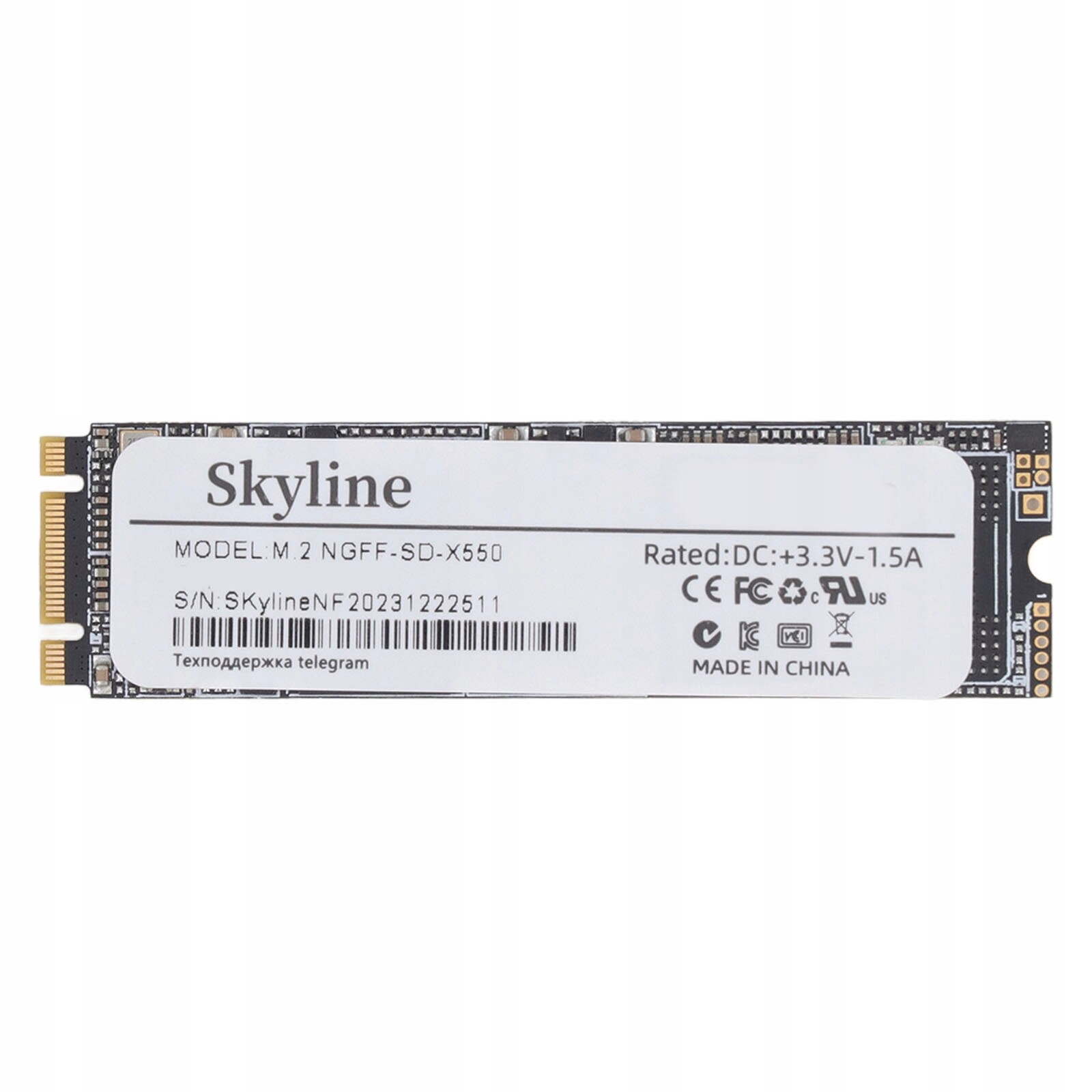 M2 Ngff 2280 SATA3.0 Ssd Interní polovodičový disk 550 Mbps 2TB
